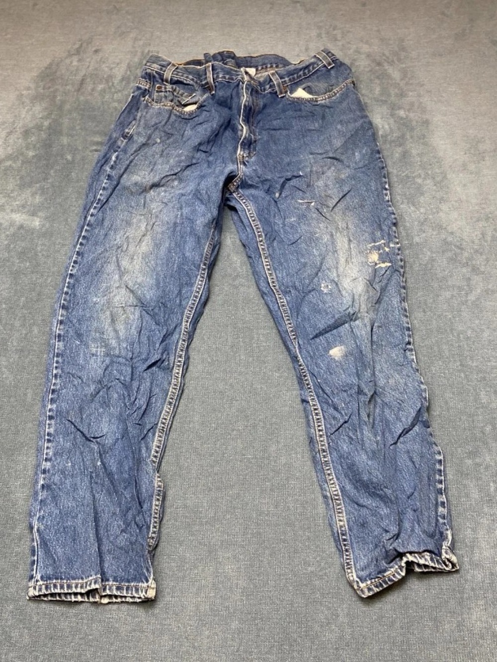 Levi's Men's Skinny Distressed Blue Denim Jeans
